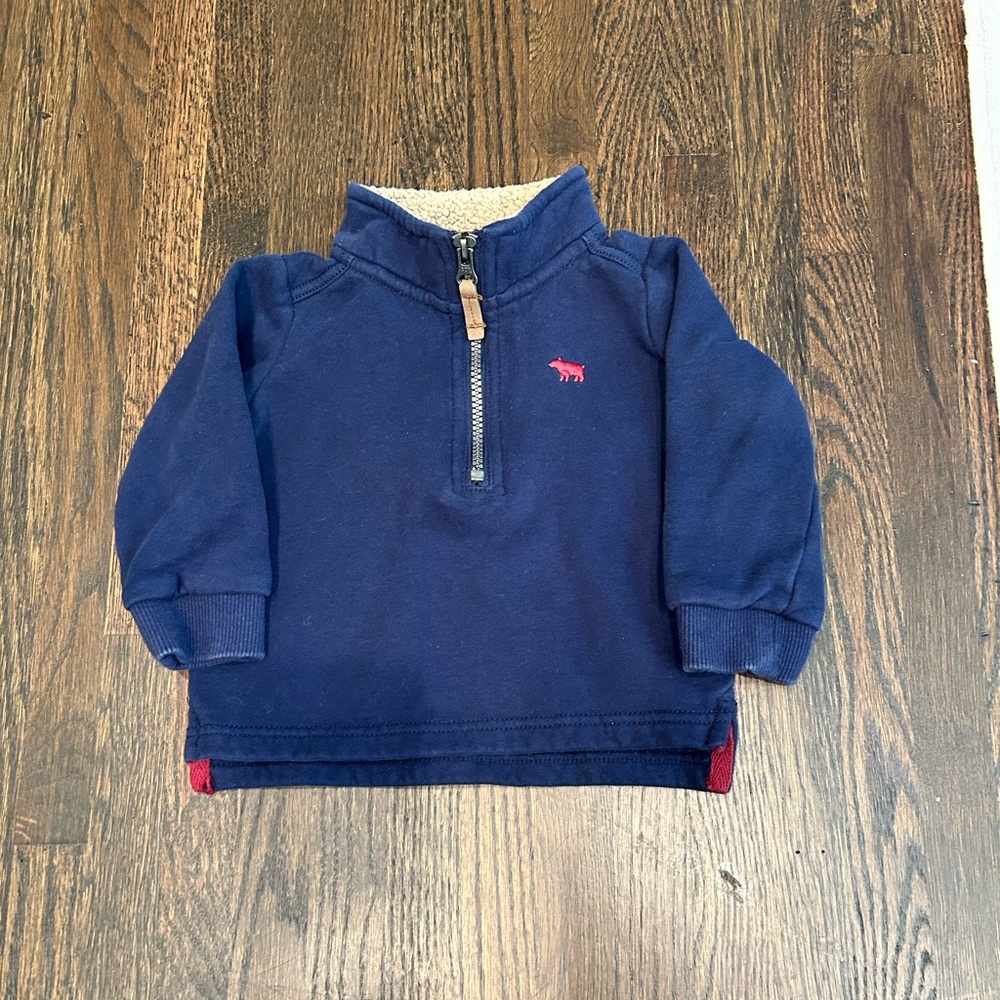 Carter’s Navy quarter zip. Size 18 months. Super cute and cozy.